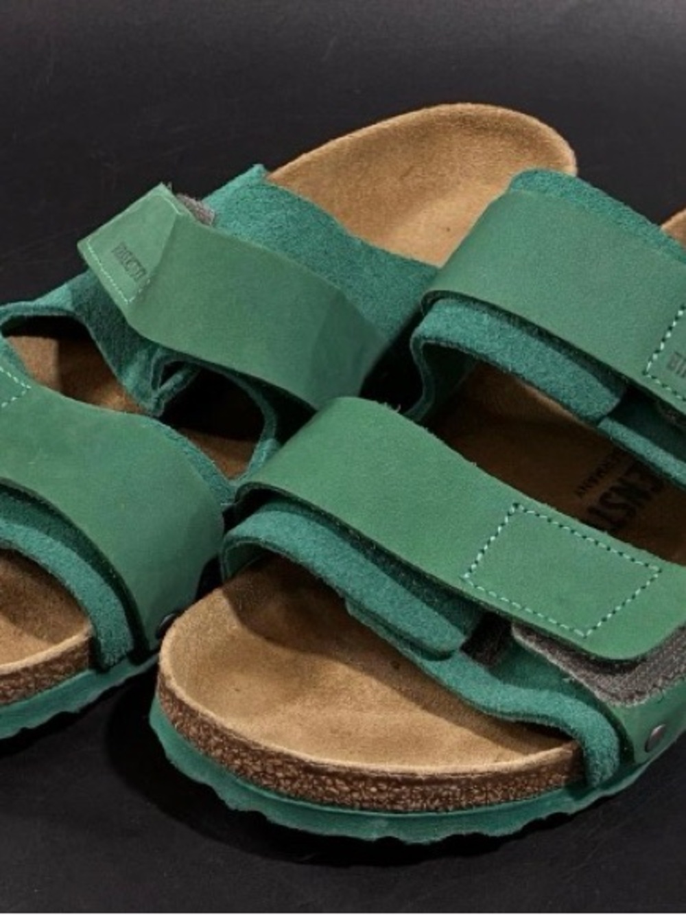 Birkenstock women Green Double-Strap Adjustable Sandals size 8